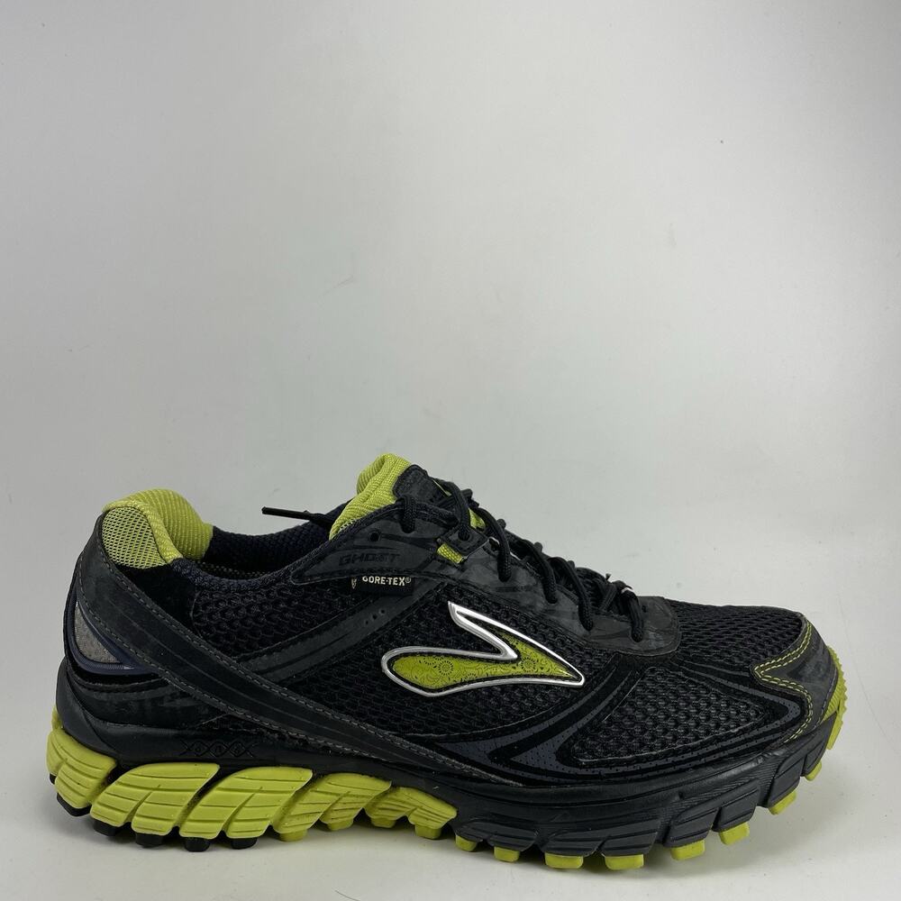 Brooks Ghost 11 GTX Waterproof Cushion Running Shoes Black Green Womens Size 10